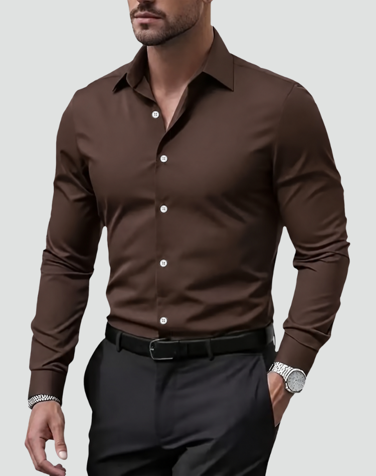 Chemise Homme Oversize Manches Longues