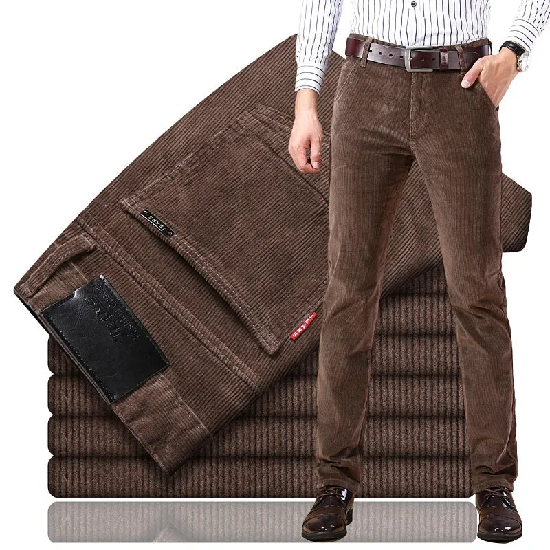 PANTALON ÉLÉGANT EN TISSU STRUCTURÉ POUR HOMME