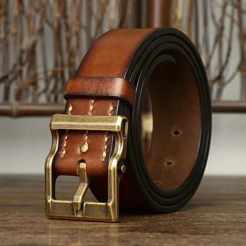 CEINTURE EN CUIR HERITAGE POUR HOMMES