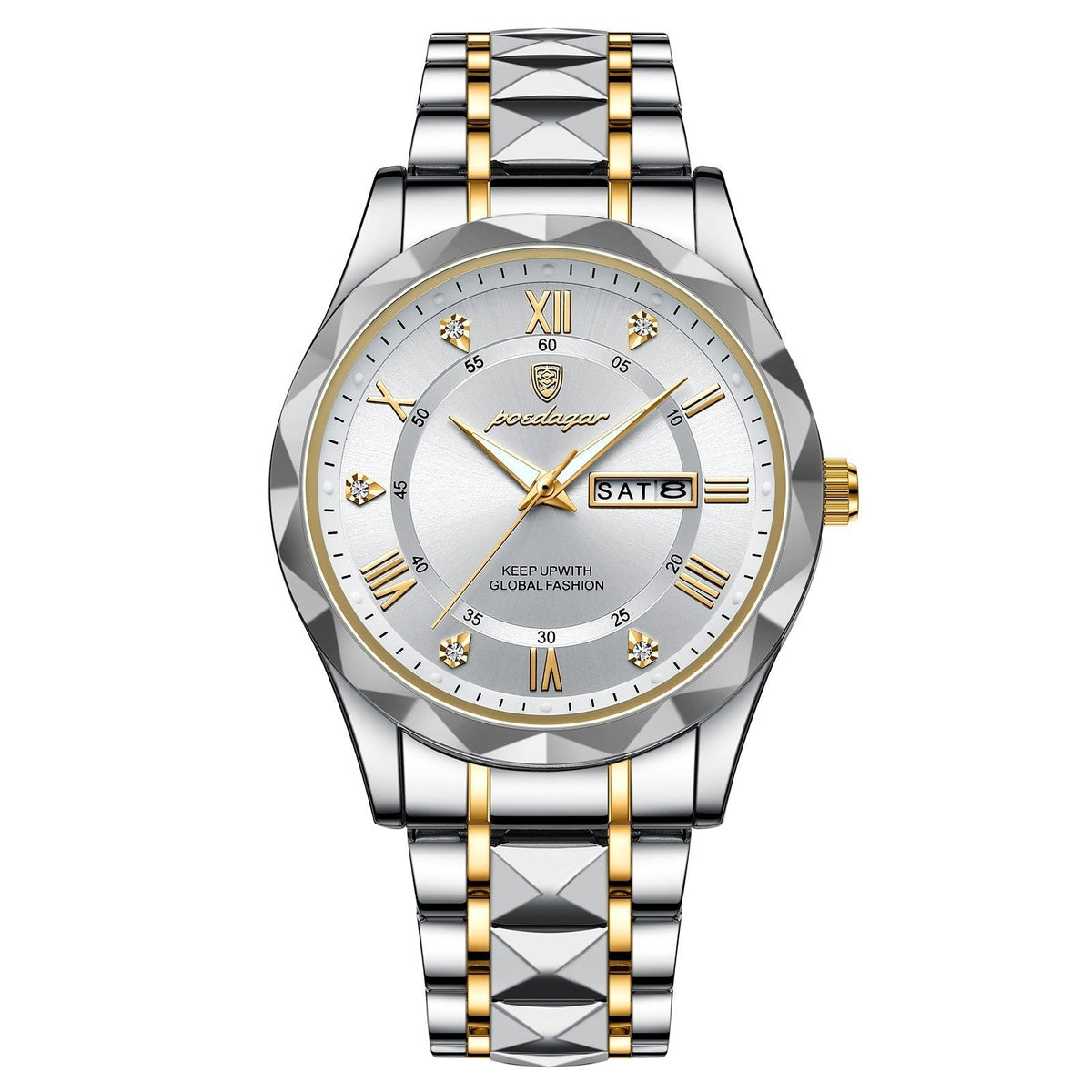 Montre Homme Acier Inoxydable Cadran Lumineux
