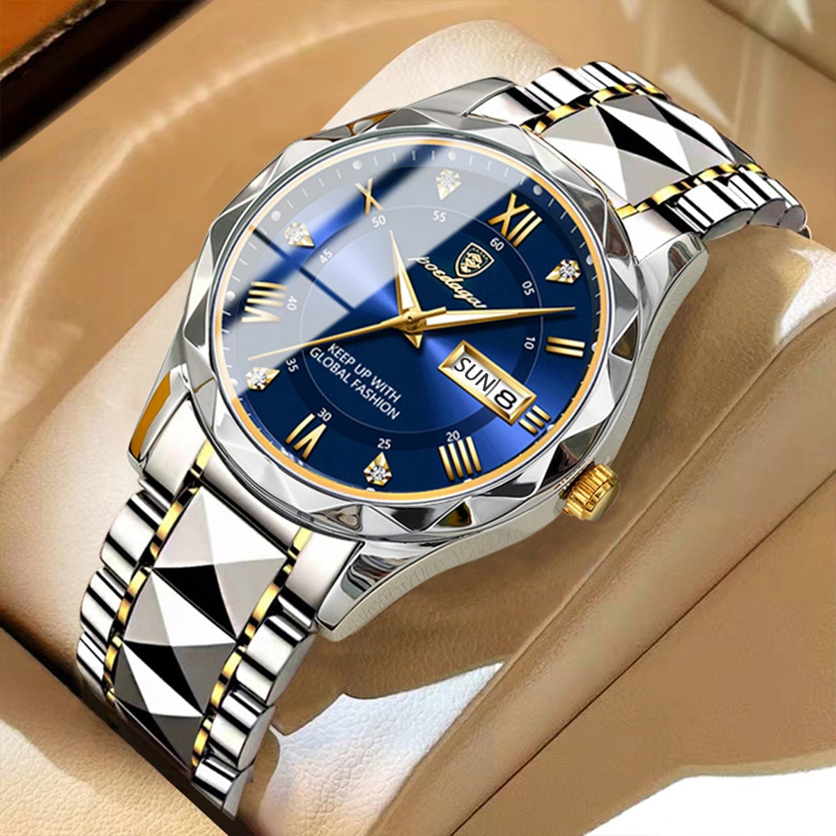 Montre Homme Acier Inoxydable Cadran Lumineux