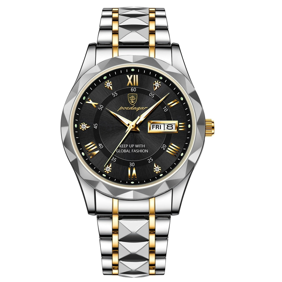 Montre Homme Acier Inoxydable Cadran Lumineux