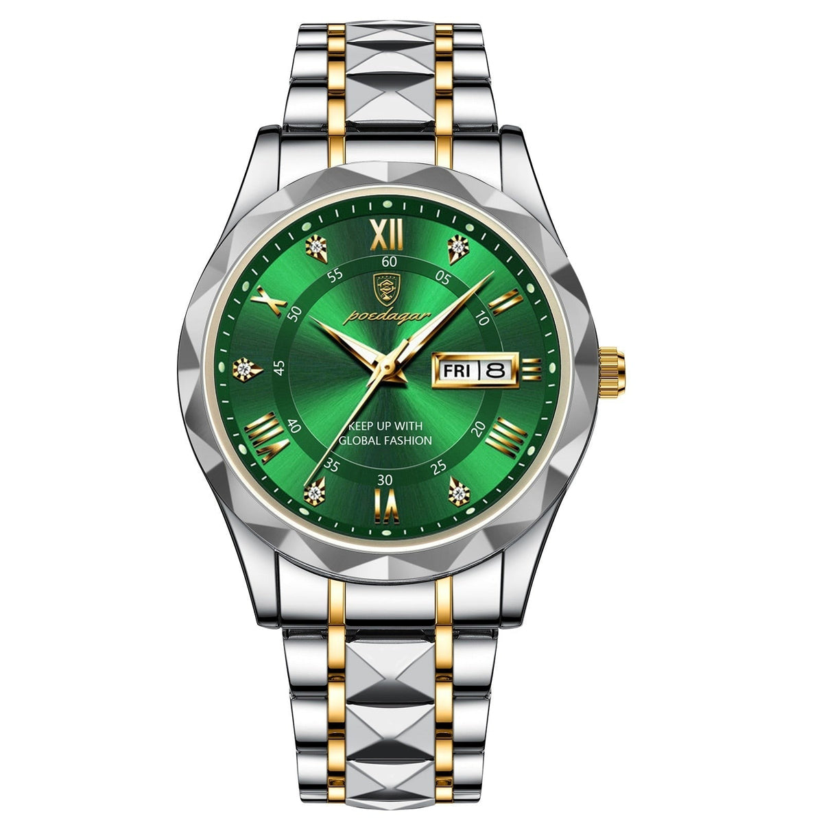 Montre Homme Acier Inoxydable Cadran Lumineux