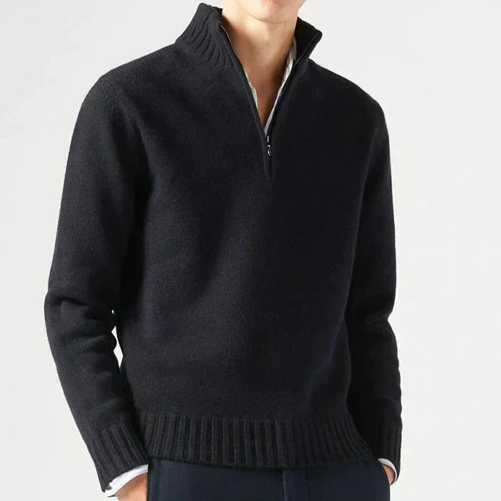 Lucio | Eleganter Half-Zip-Pullover