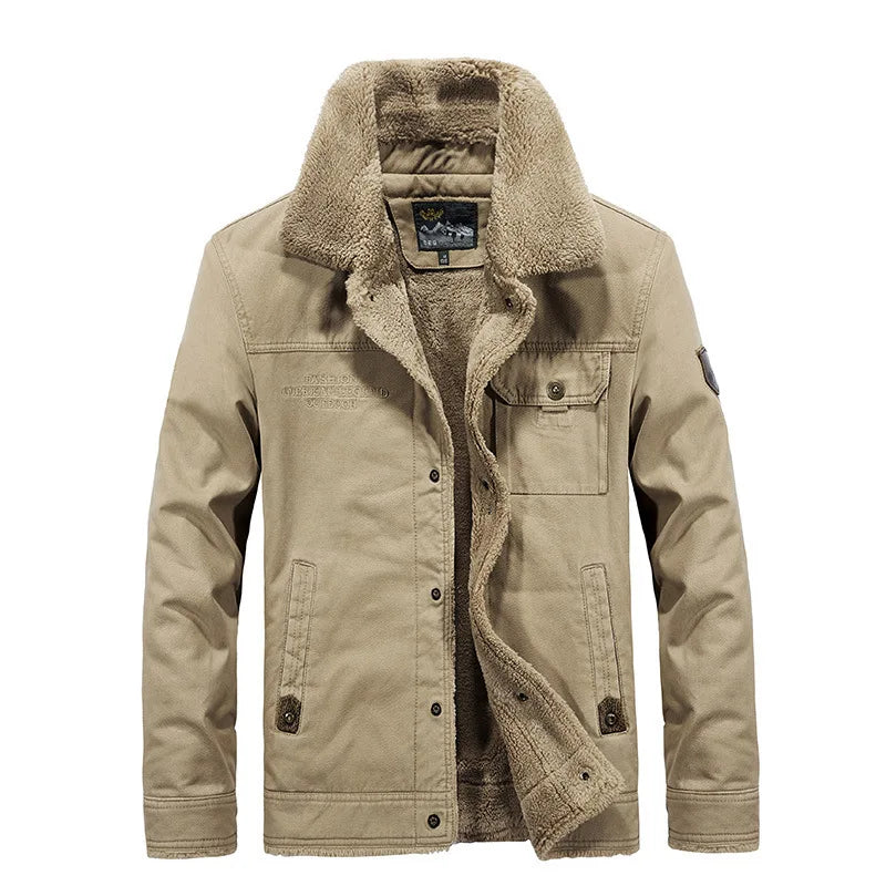 VESTE D'HIVER DOUBLÉE POUR HOMMES
