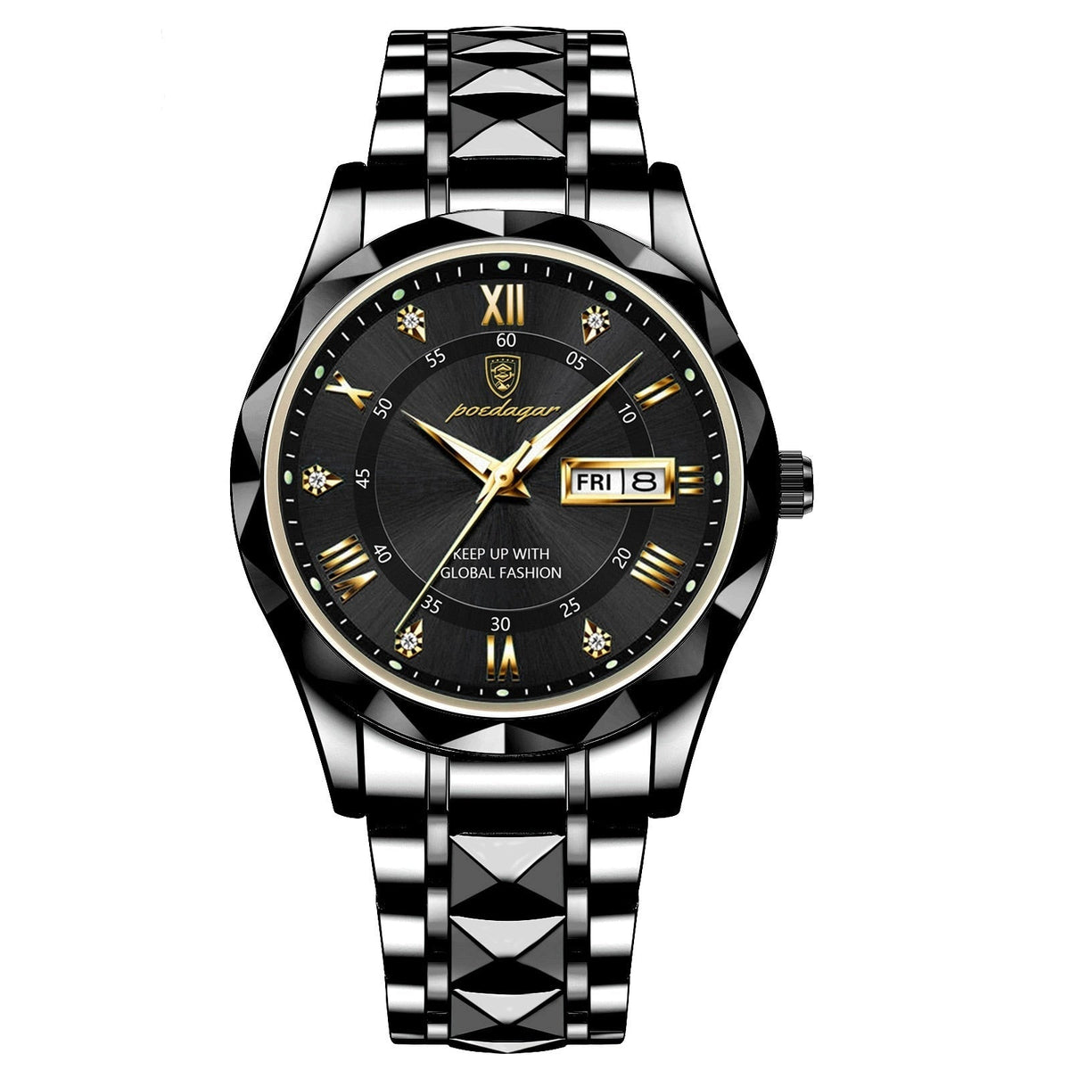 Montre Homme Acier Inoxydable Cadran Lumineux