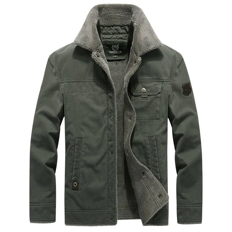 VESTE D'HIVER DOUBLÉE POUR HOMMES