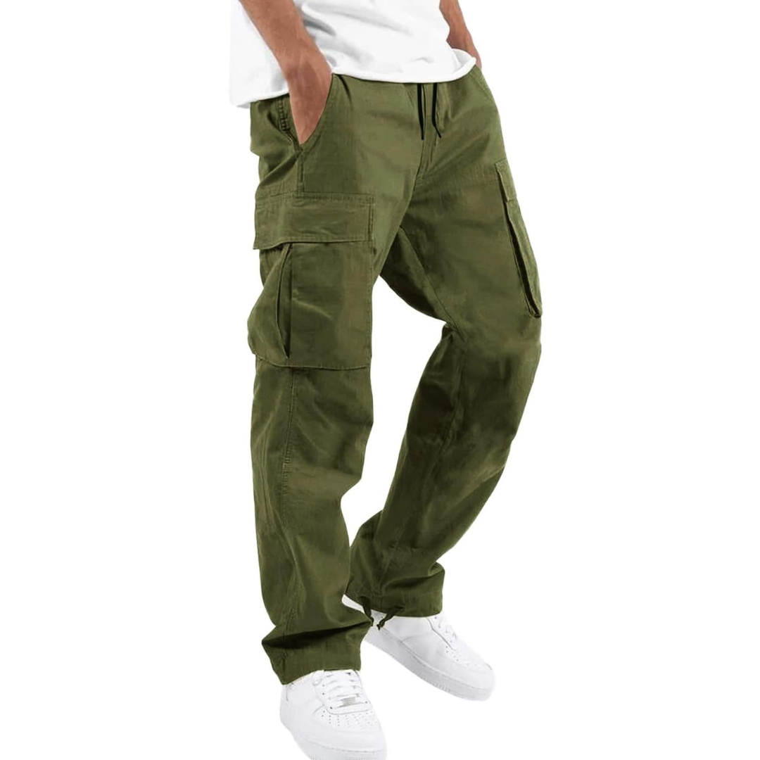 Pantalon Cargo Jogger Homme Coupe Droite