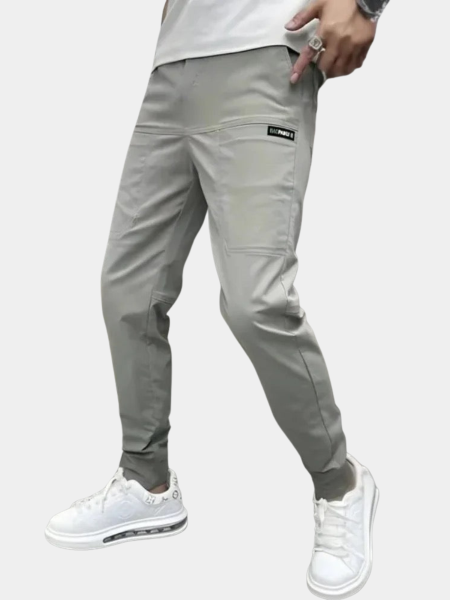 PANTALON CARGO À CEINTURE ÉLASTIQUÉE POUR HOMME