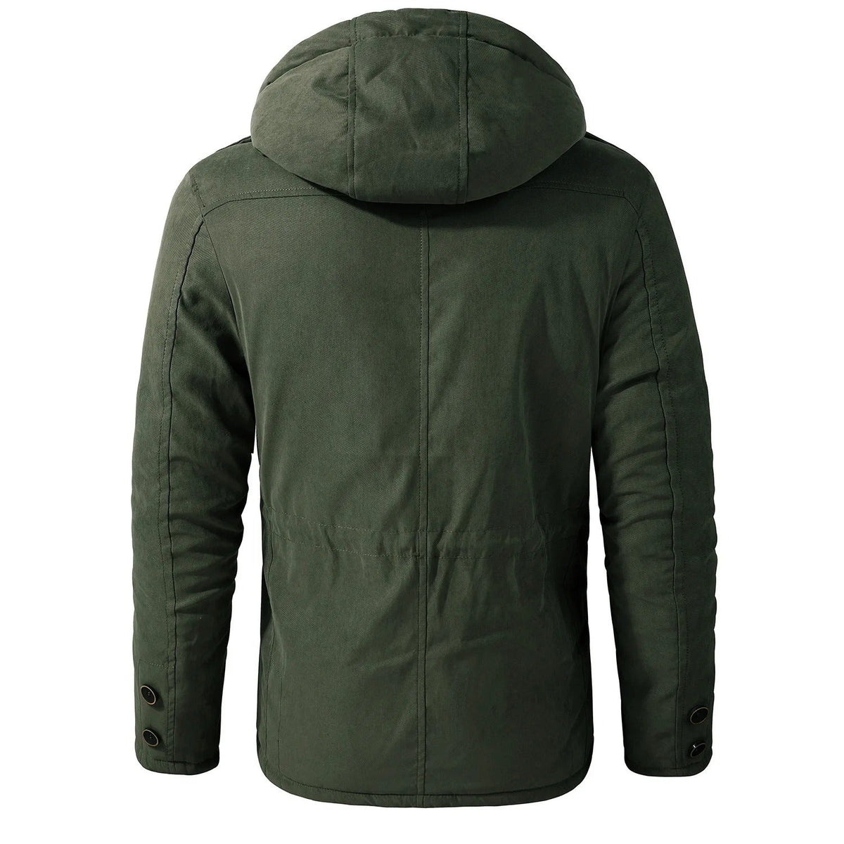 Warme winddichte winterjas met capuchon voor heren