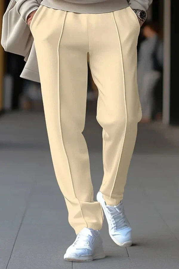 Arne | Stoffhose mit Biese und Seitentaschen