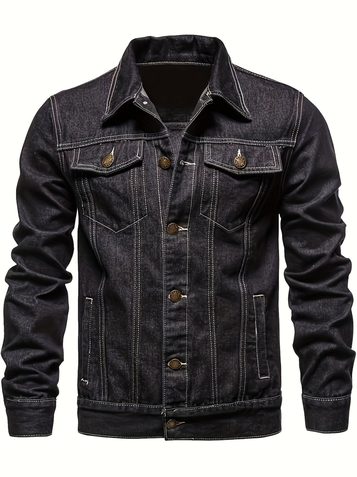 VESTE DE TRAVAIL EN JEAN POUR HOMMES