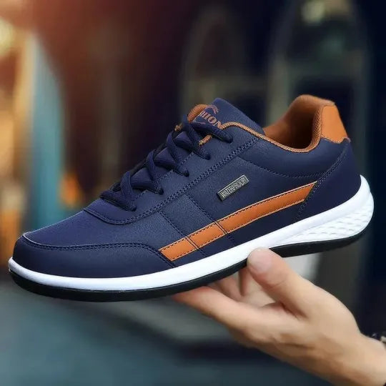 Sneakers Homme en Cuir, Maintien Confort