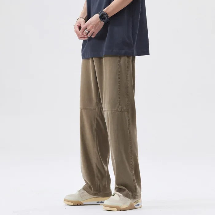 Pantalon Ample Coupe Droite Homme