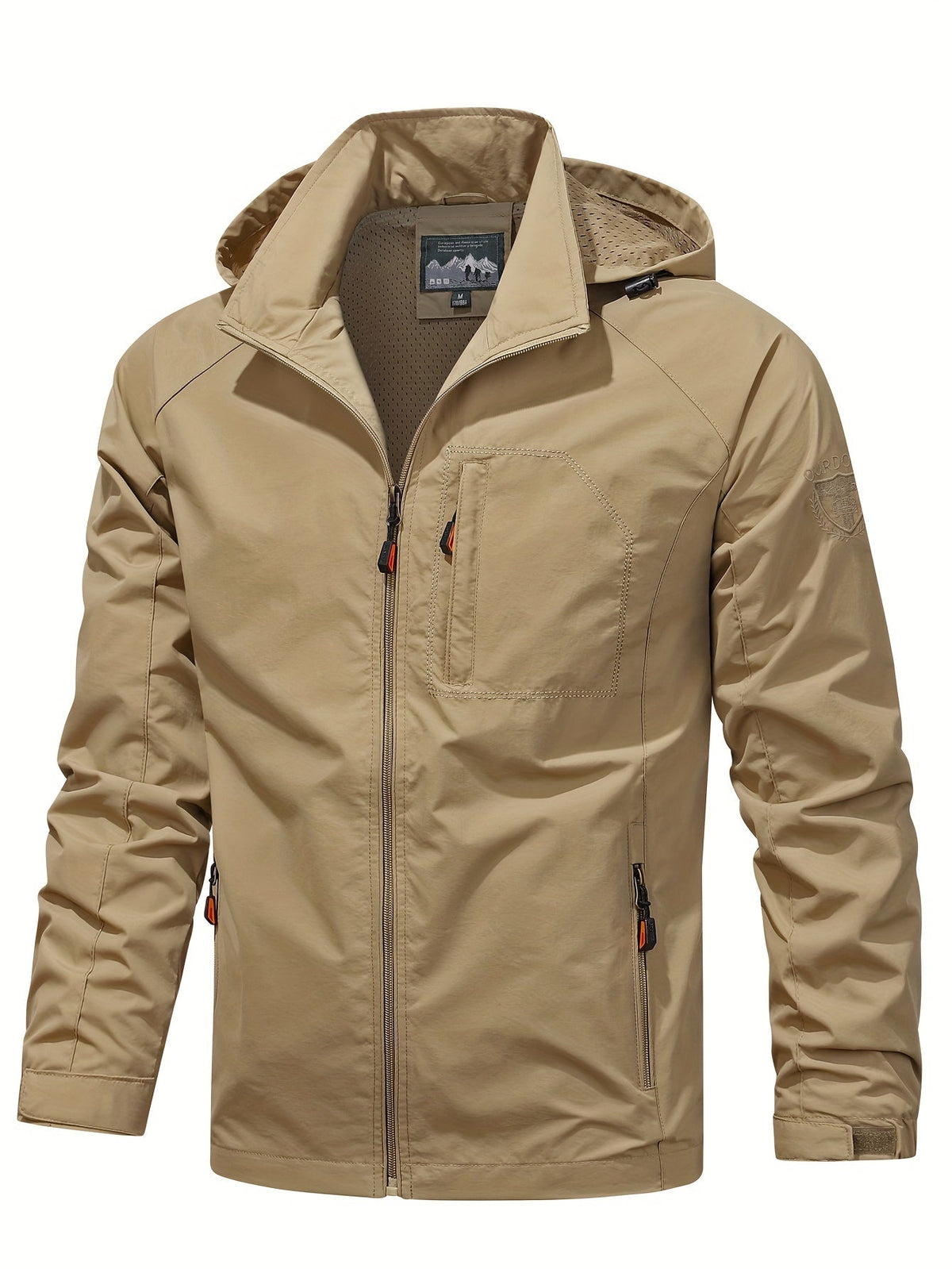VESTE À CAPUCHE RAGLAN POUR HOMMES