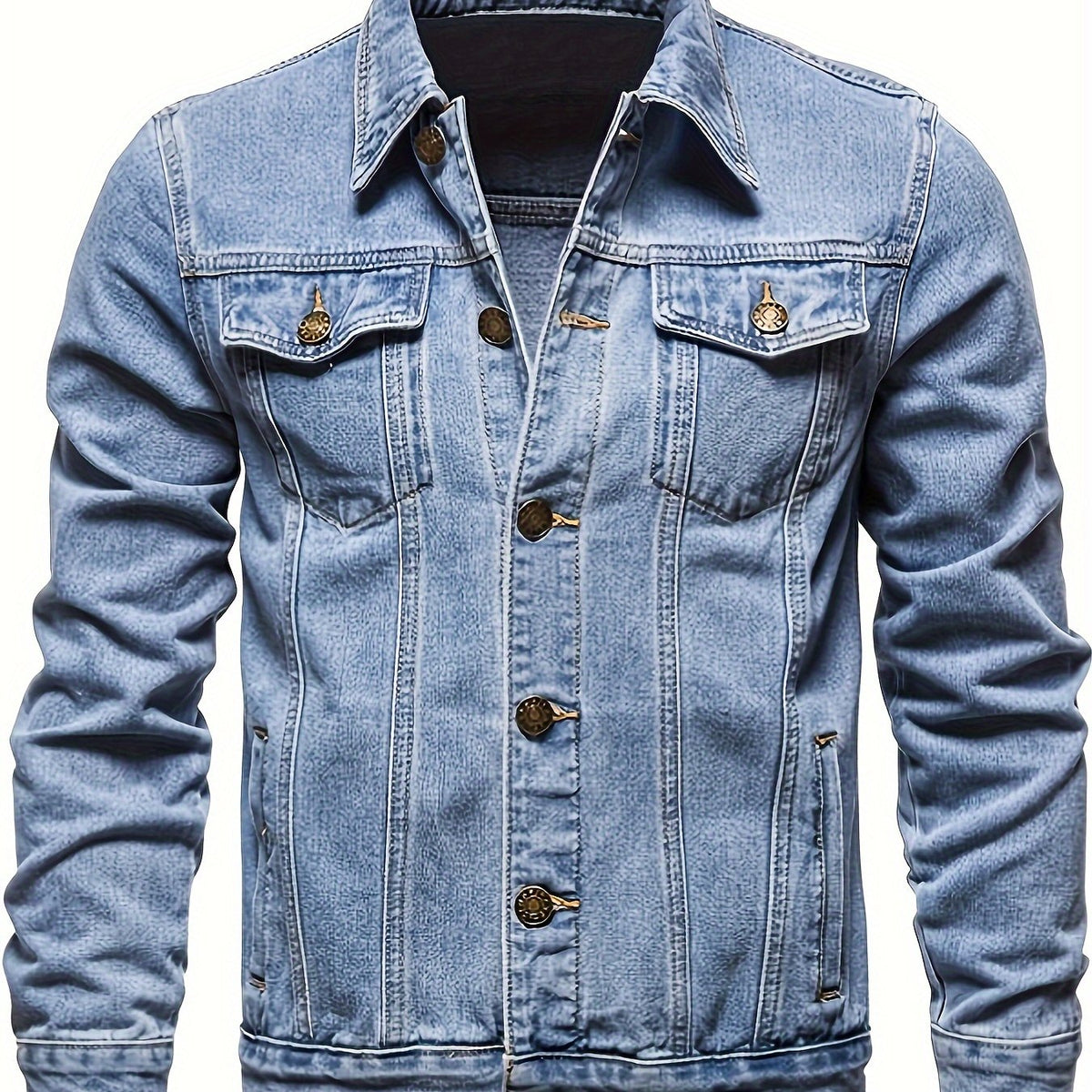 VESTE DE TRAVAIL EN JEAN POUR HOMMES