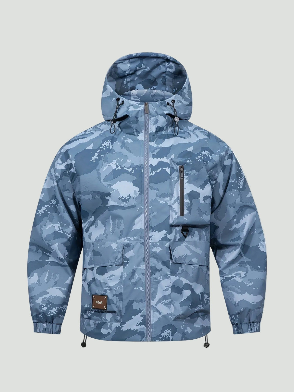 Veste Camouflage à Capuche Coupe Ample