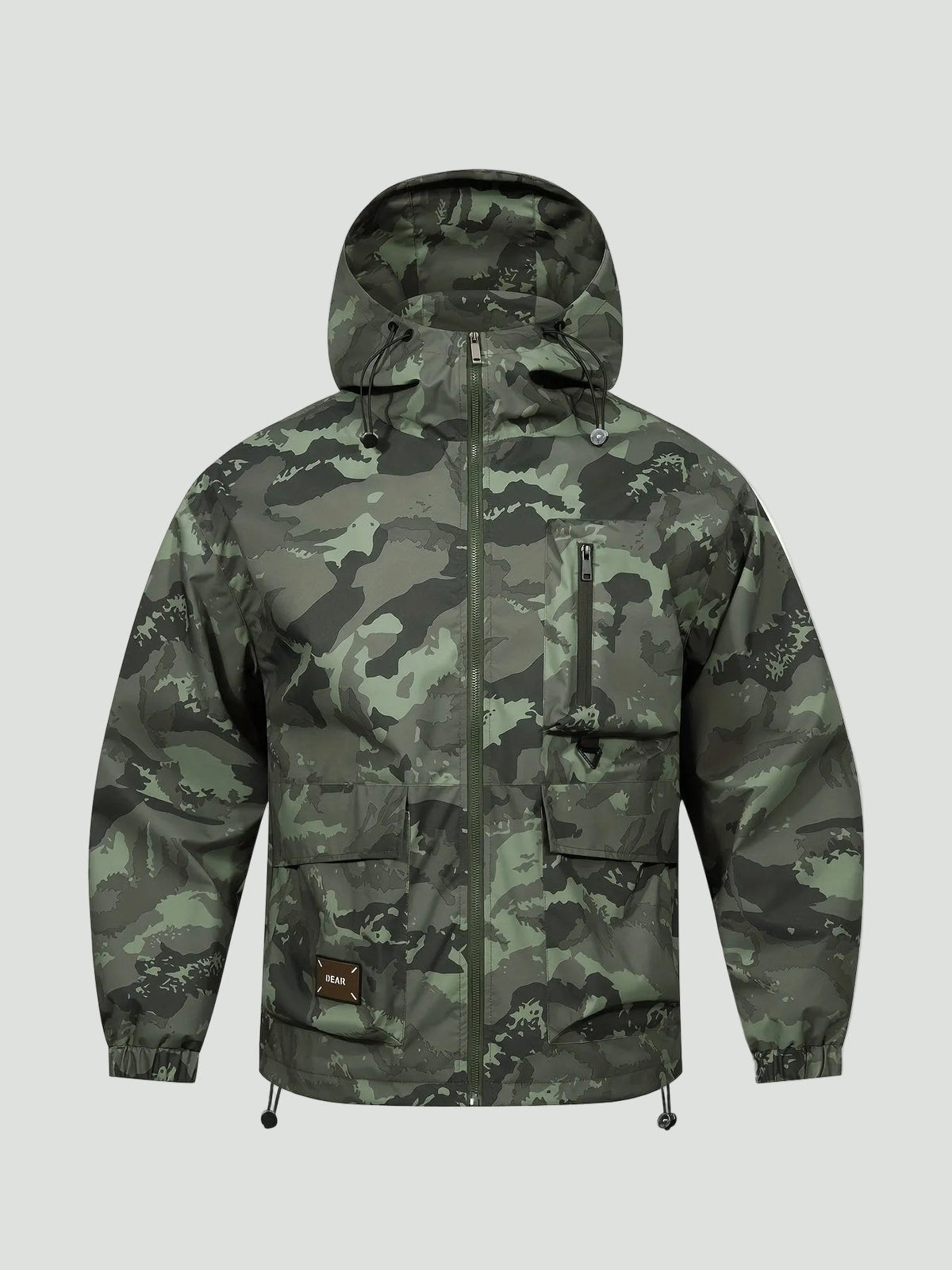 Unisex Jas – Loose Fit – Camouflage met Capuchon
