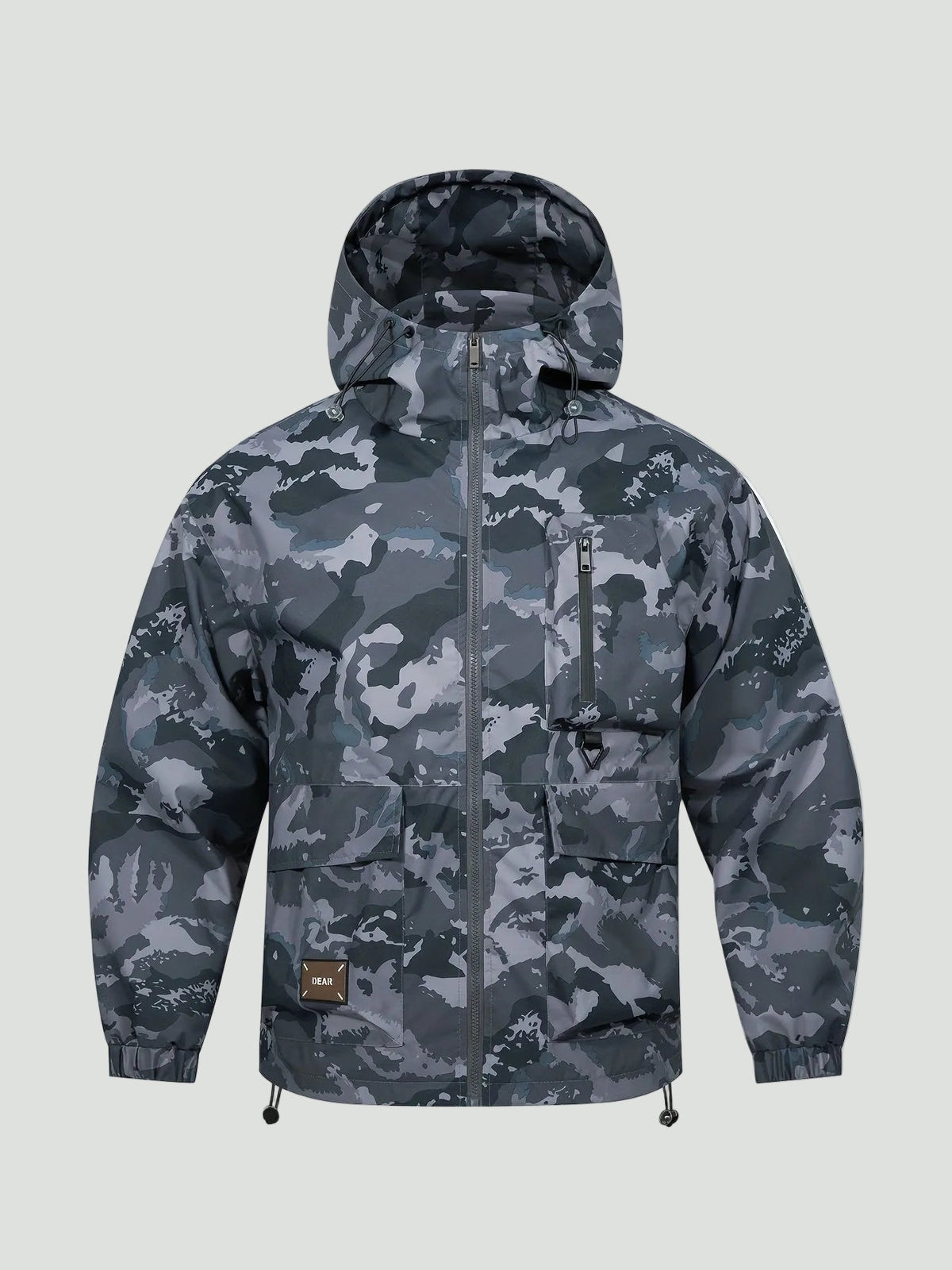 Unisex Jas – Loose Fit – Camouflage met Capuchon