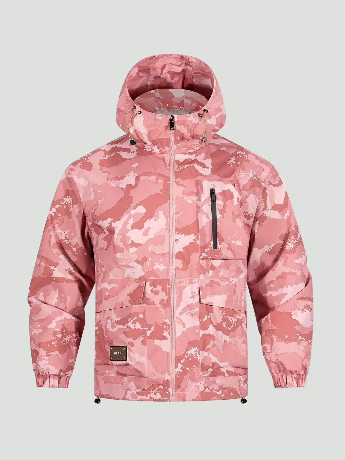 Unisex Jas – Loose Fit – Camouflage met Capuchon