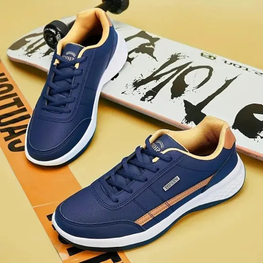 Sneakers Homme en Cuir, Maintien Confort