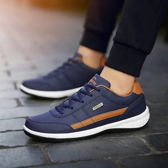 Sneakers Homme en Cuir, Maintien Confort