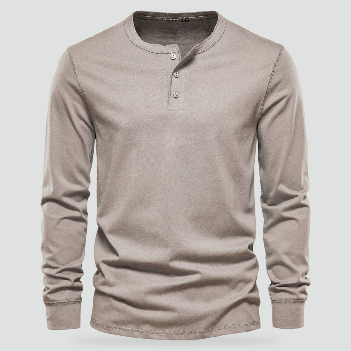 Chemise Henley Homme Manches Longues