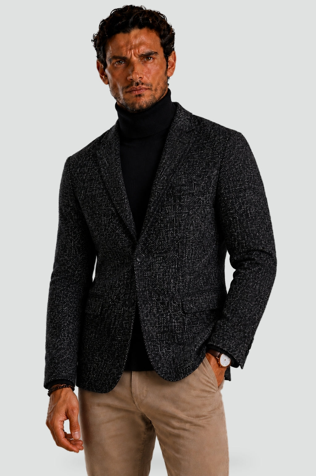 Blazer Homme Slim Fit Tissu Texturé