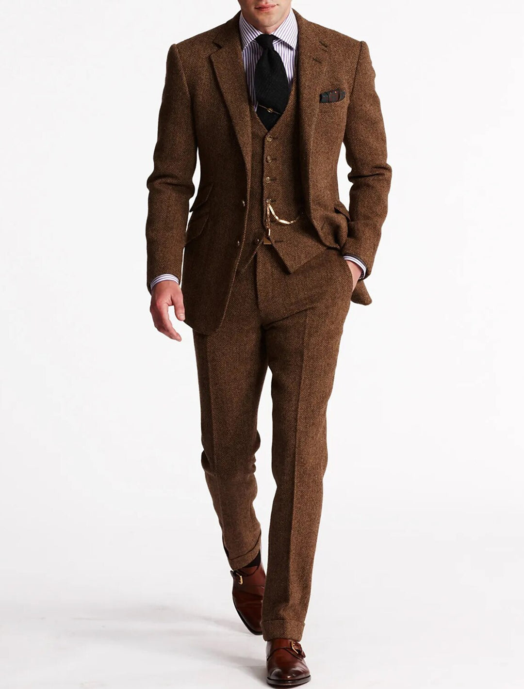 Heren Driedelig Pak - Formele Blazer Set