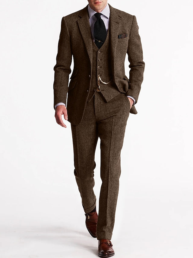 Heren Driedelig Pak - Formele Blazer Set