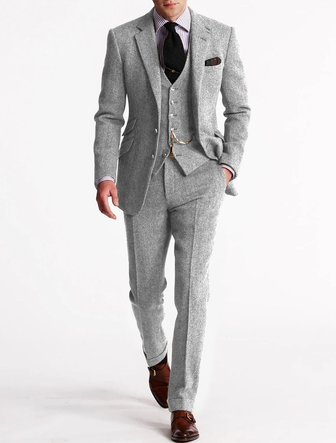 Heren Driedelig Pak - Formele Blazer Set