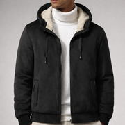 Heren jack met capuchon en sherpa-voering