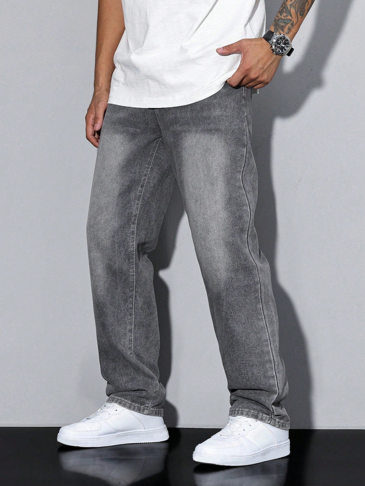 Jean Homme Baggy Coupe Ample Streetwear