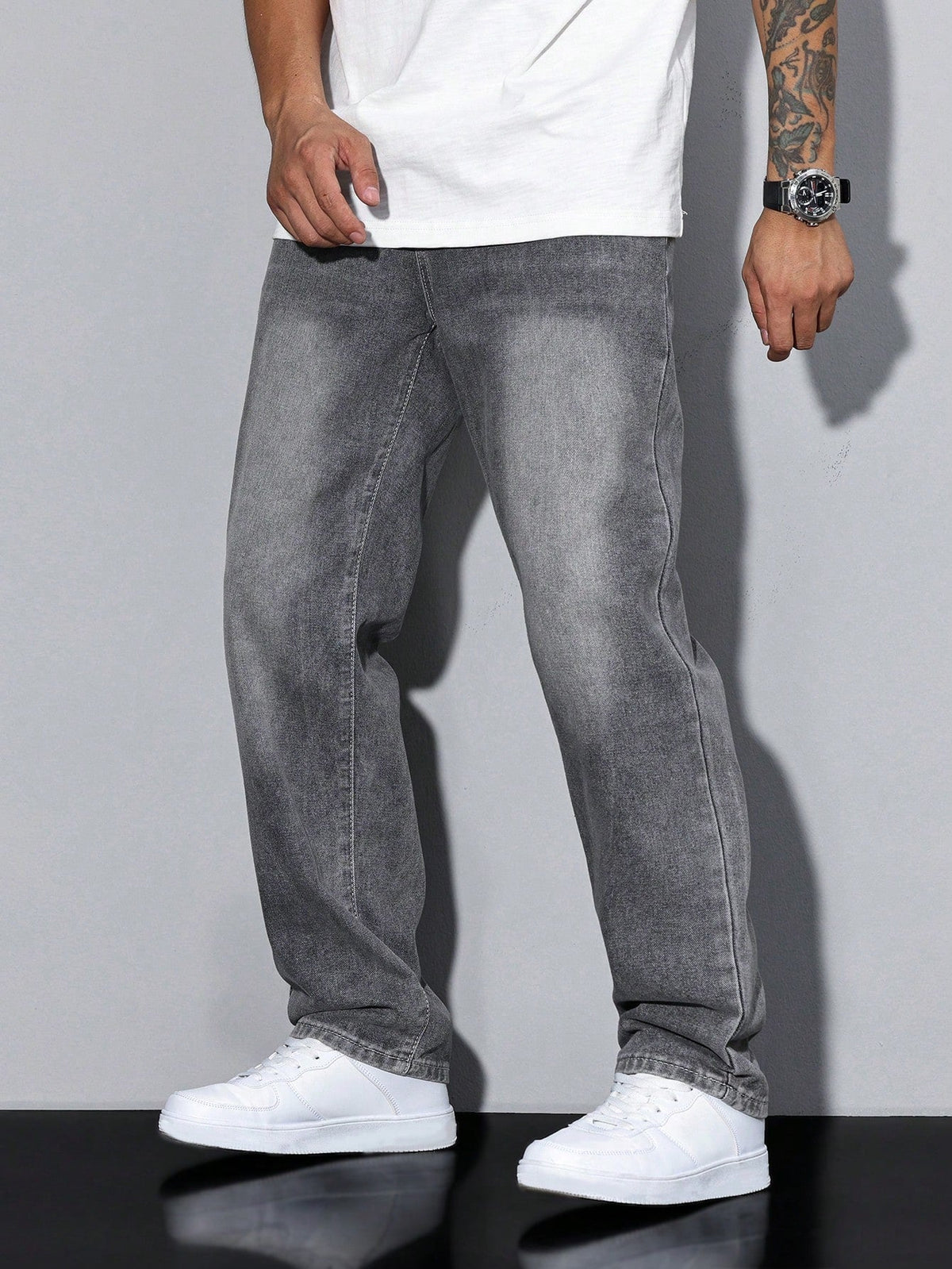Jean Homme Baggy Coupe Ample Streetwear