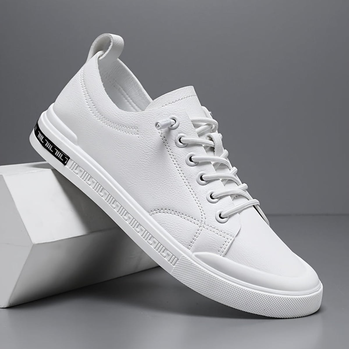 Heren Lage Sneaker met Vetersluiting