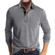 Heren Longsleeve Polo met Polokraag