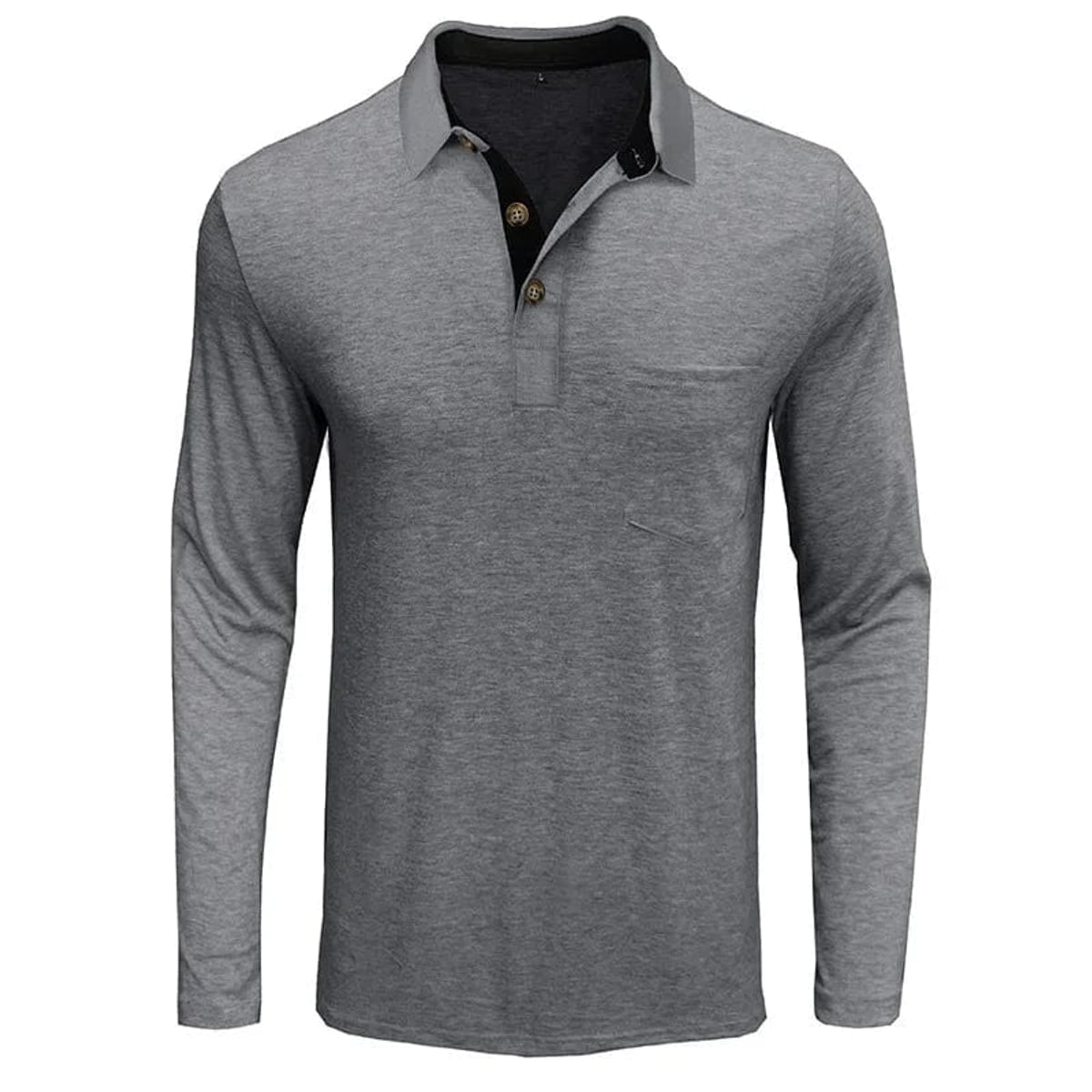 Heren Longsleeve Polo met Polokraag