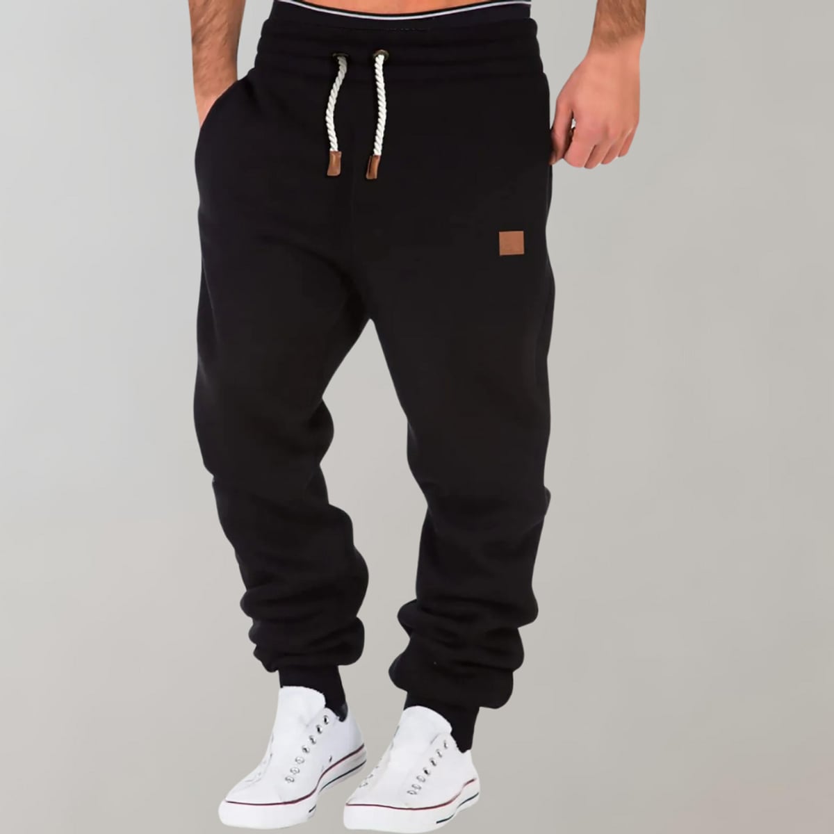 Heren Relaxed Fit Joggingbroek met Tunnelkoord