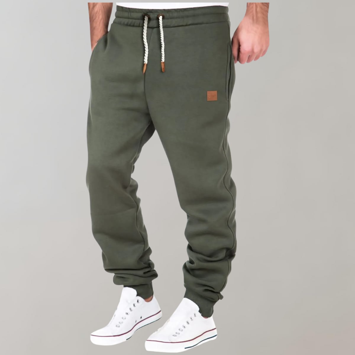 Heren Relaxed Fit Joggingbroek met Tunnelkoord