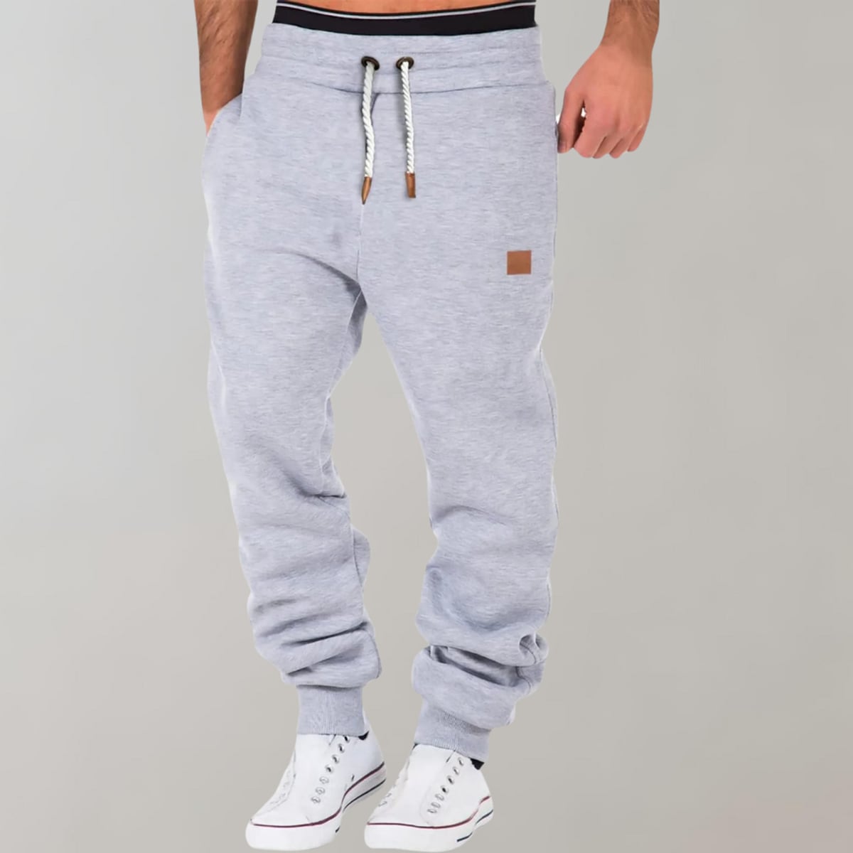 Heren Relaxed Fit Joggingbroek met Tunnelkoord