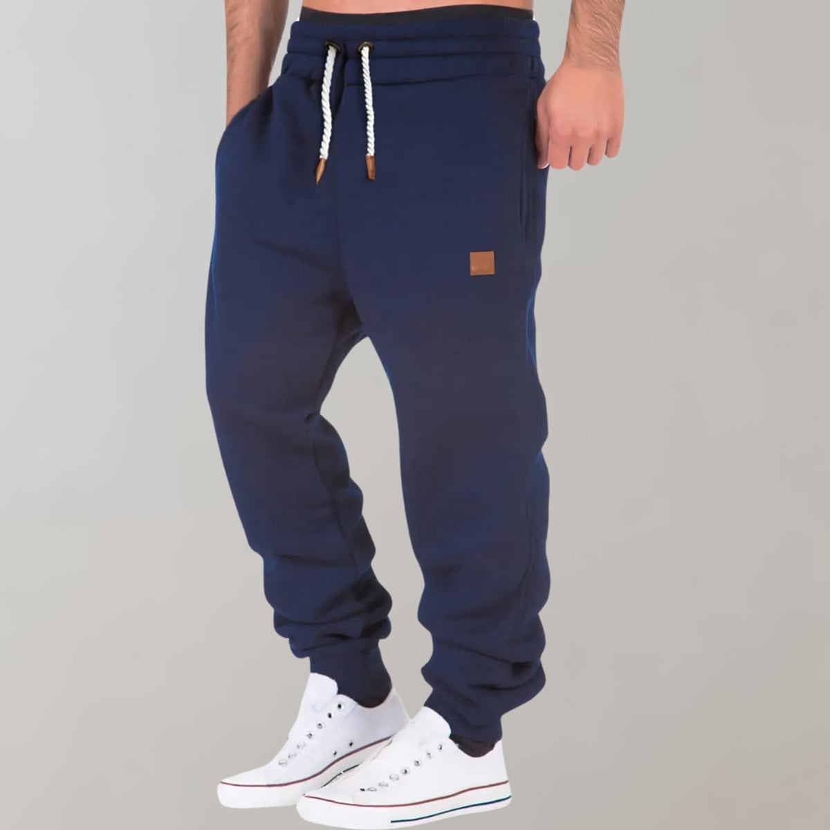 Heren Relaxed Fit Joggingbroek met Tunnelkoord