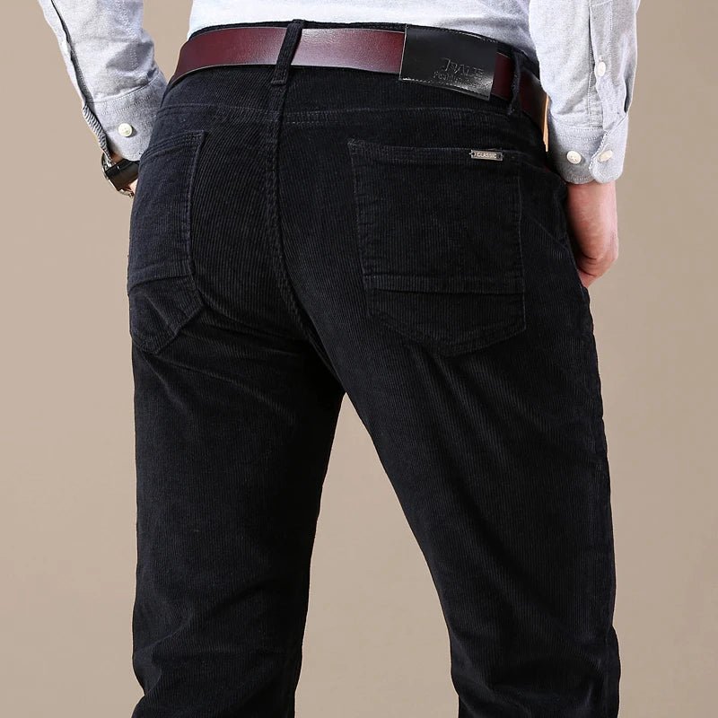 Pantalon en Velours Côtelé, Taille Élastique