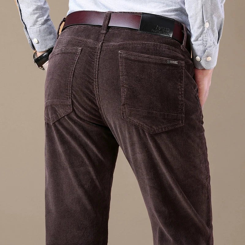 Pantalon en Velours Côtelé, Taille Élastique