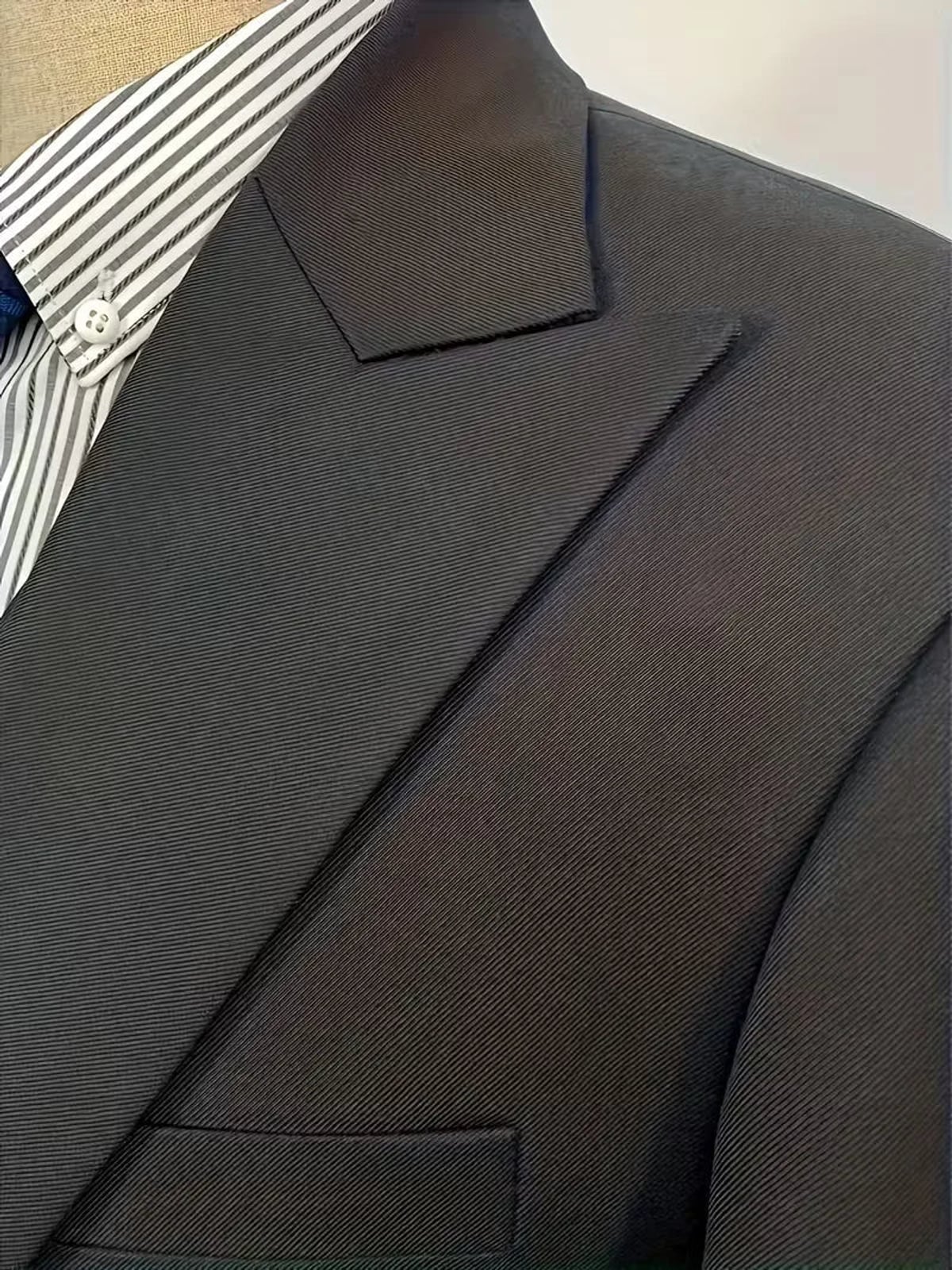 Heren Slim Fit Driedelig Pak met Gilet