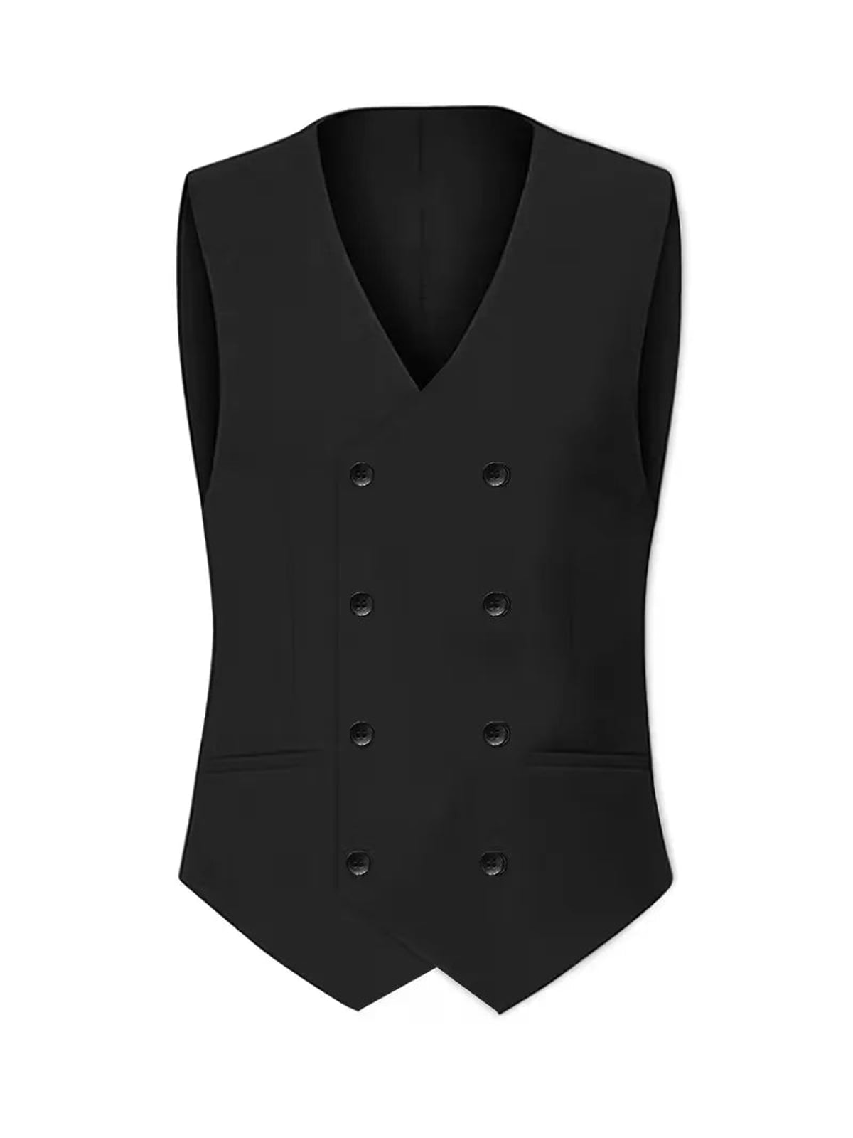 Heren Slim Fit Driedelig Pak met Gilet