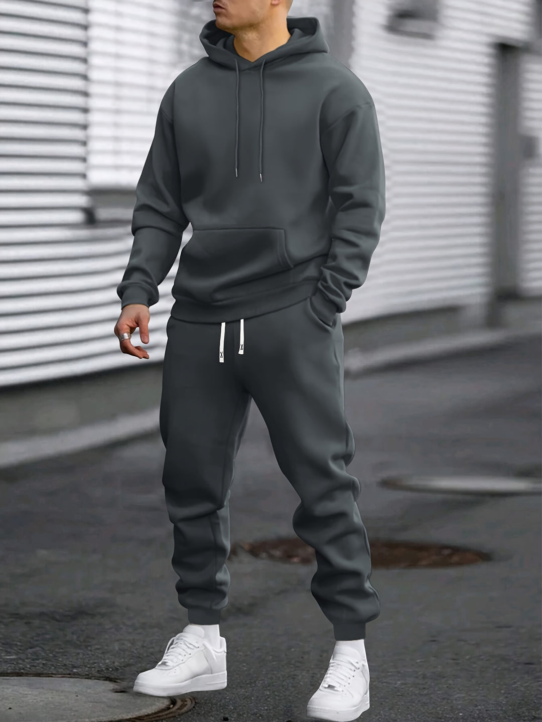 Heren Sportset Hoodie & Joggingbroek - Comfortabel & Ademend