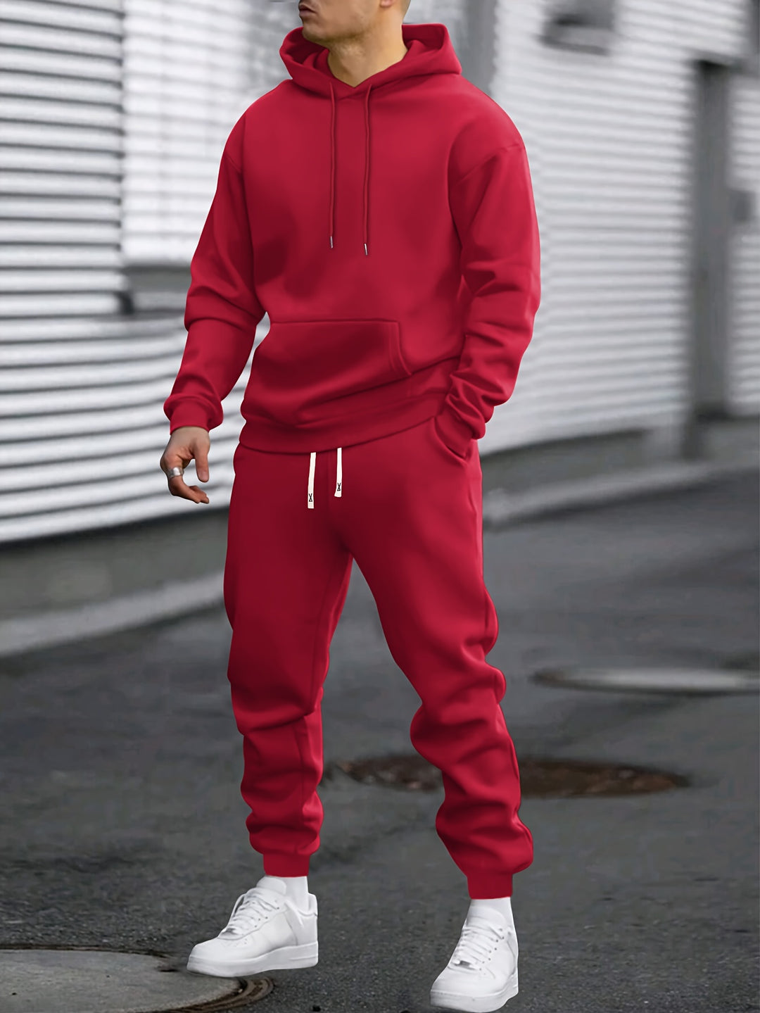 Heren Sportset Hoodie & Joggingbroek - Comfortabel & Ademend