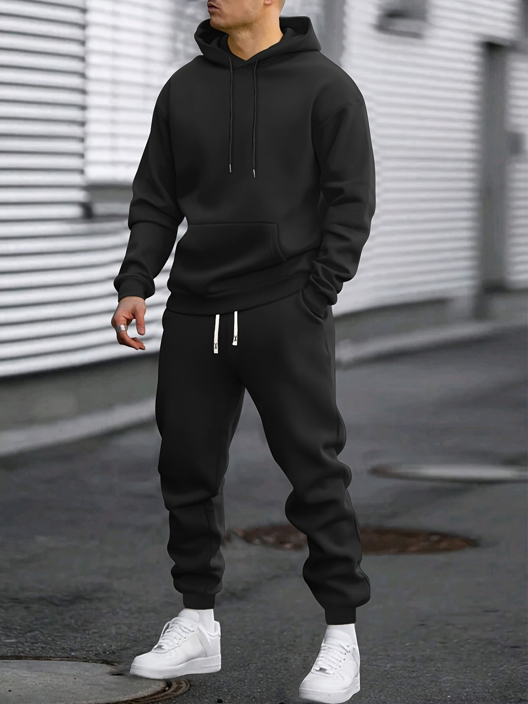 Heren Sportset Hoodie & Joggingbroek - Comfortabel & Ademend