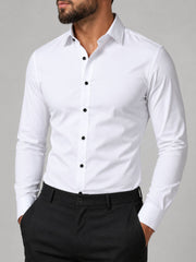 Chemise Stretch Homme Blanche Coupe Slim