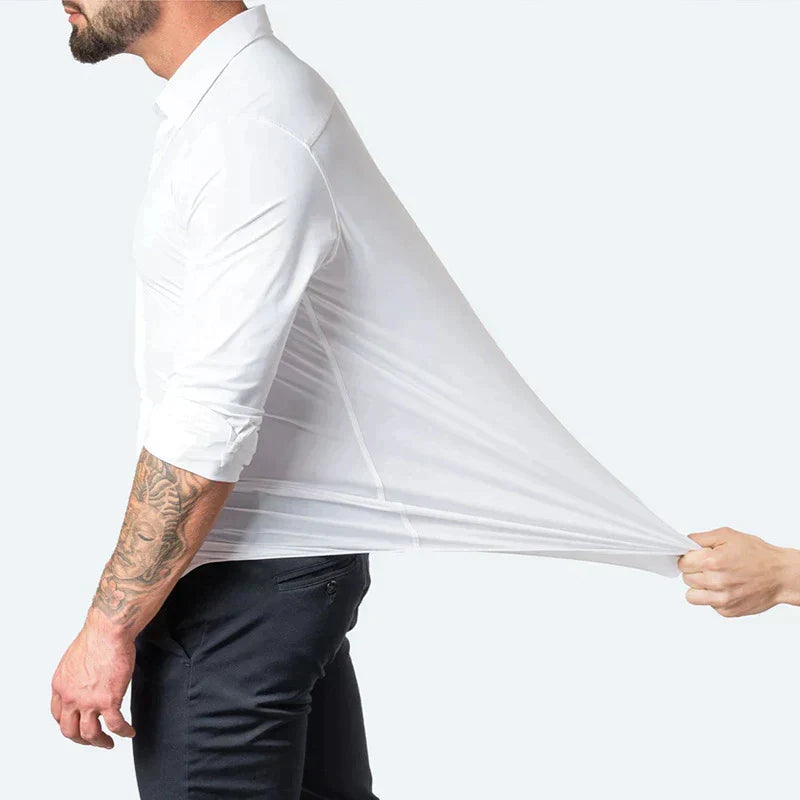 Chemise Stretch Homme Blanche Coupe Slim